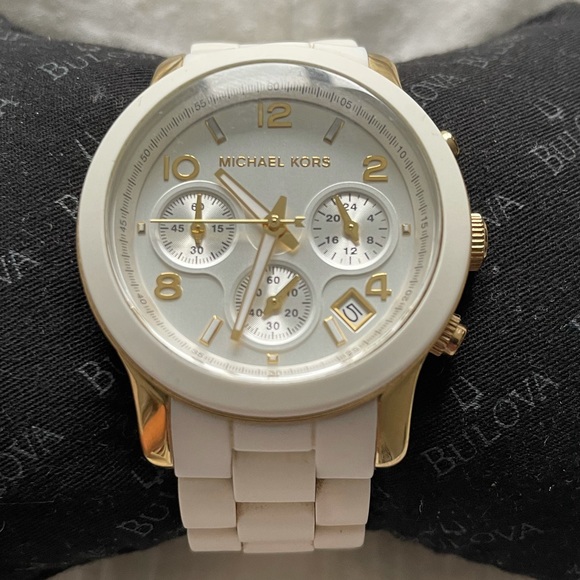 Micheal Kors original rubber/metal runway watch